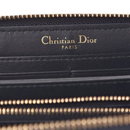Christian Dior Oblique Zip Around Wallet Blue 6 of 8