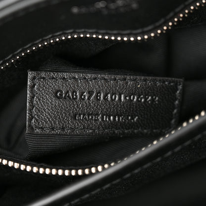 Saint Laurent Calfskin Y Quilted Monogram Toy Loulou Crossbody Bag Black 6 of 10