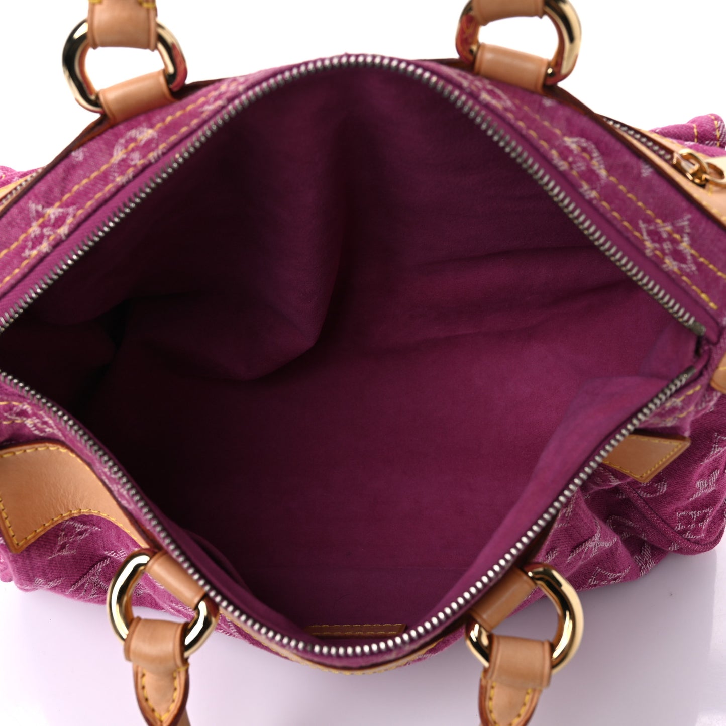 Monogram Denim Neo Speedy Fuchsia