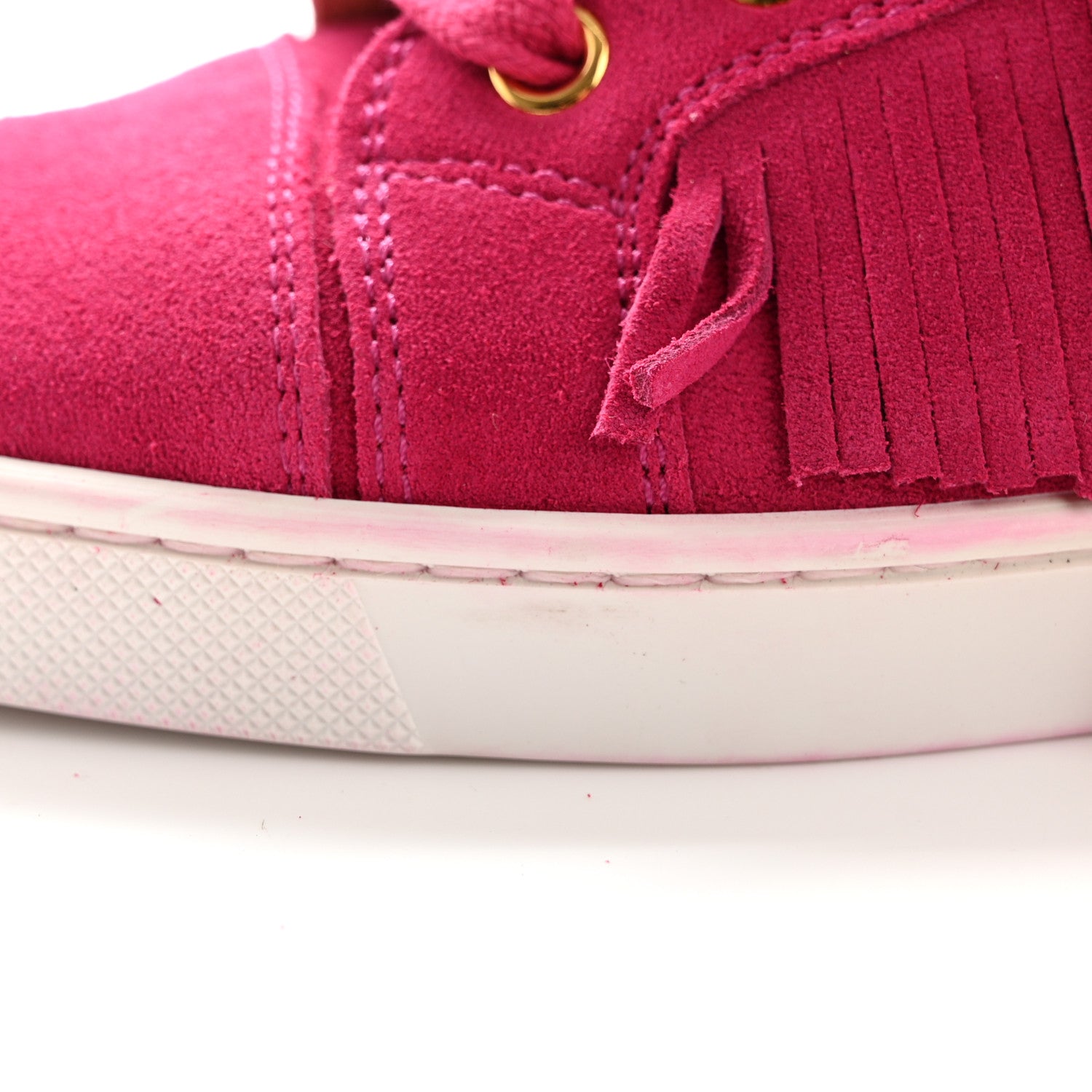 Christian Louboutin Suede Coachelito Flat Sneakers 35 Pink 10 of 12