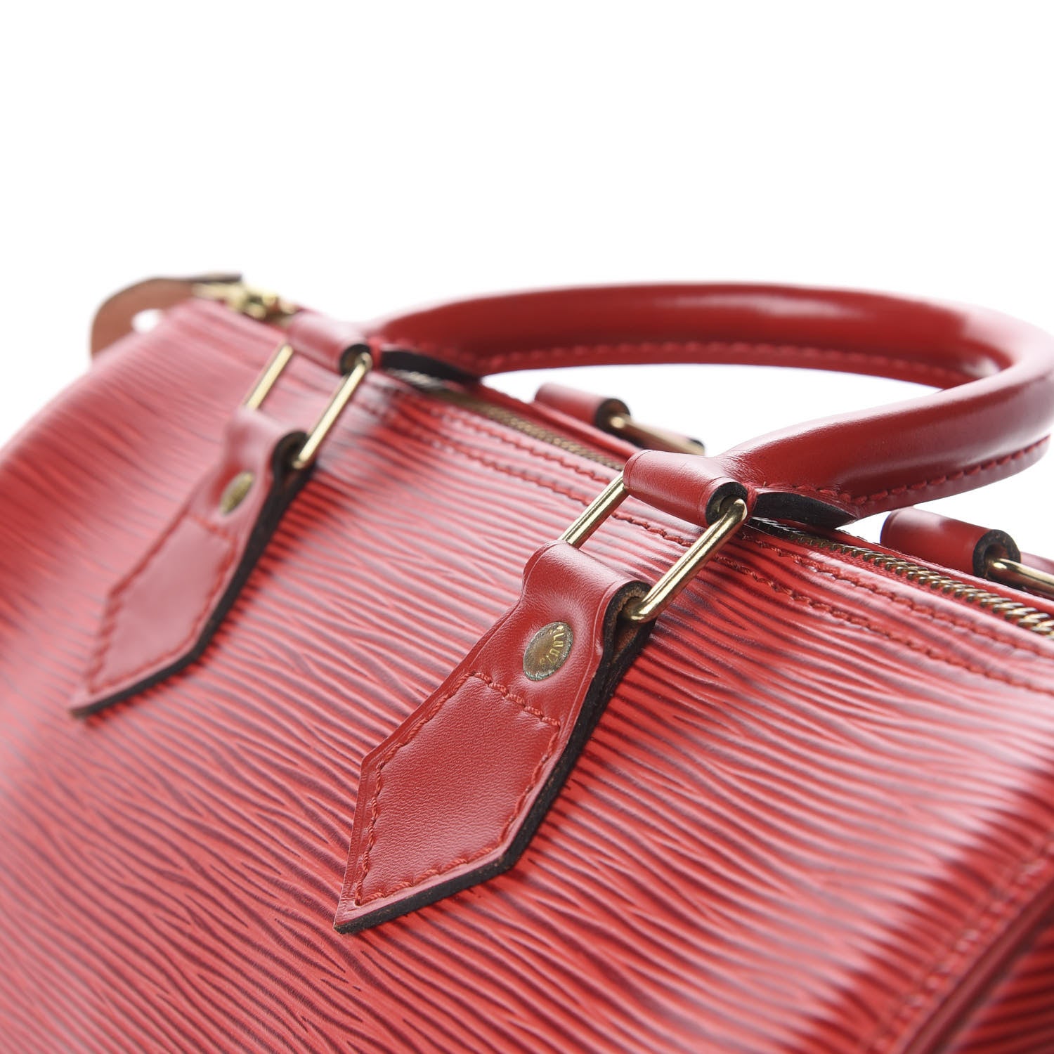 Louis Vuitton Epi Speedy 25 Castillan Red 14 of 14
