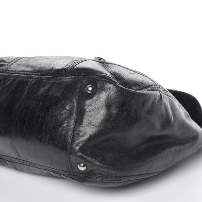Prada Vitello Shine Turnlock Flap Shoulder Bag Black 10 of 10