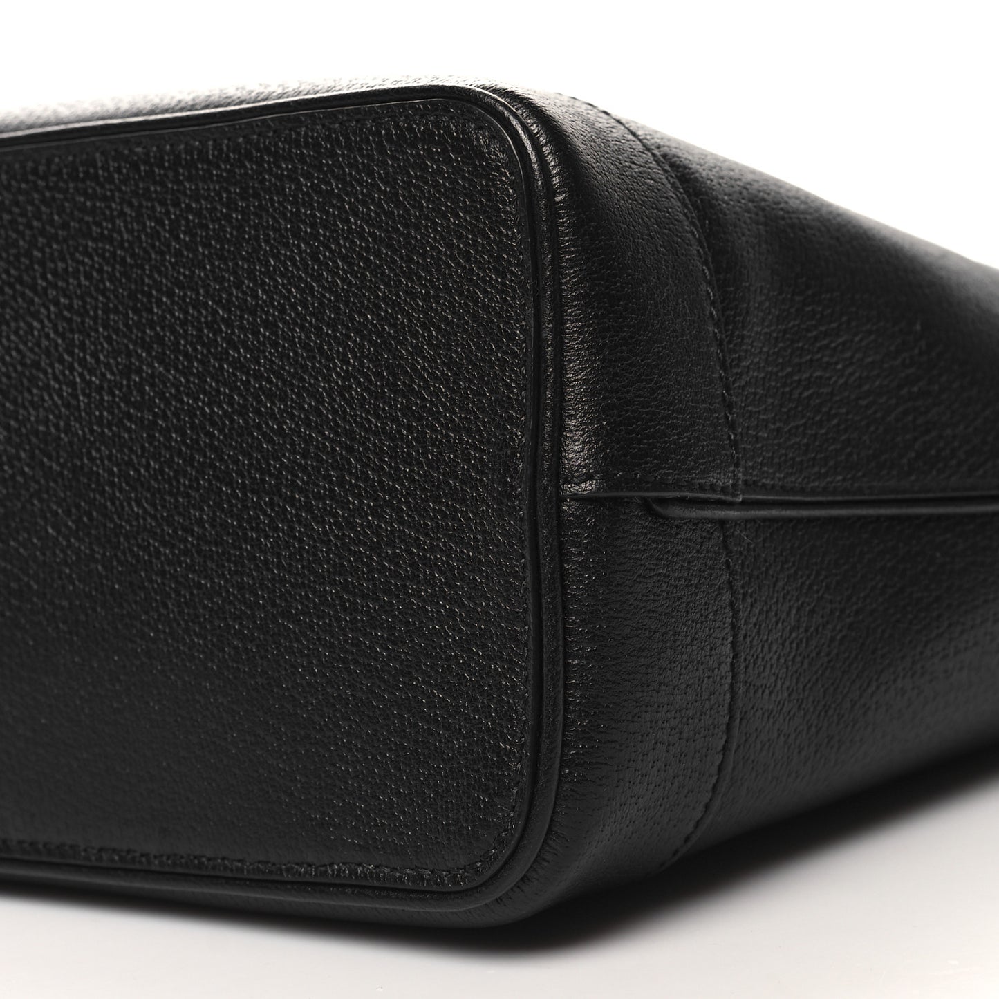 Textured Dollar Calfskin Medium Ophidia Shoulder Tote Bag Black