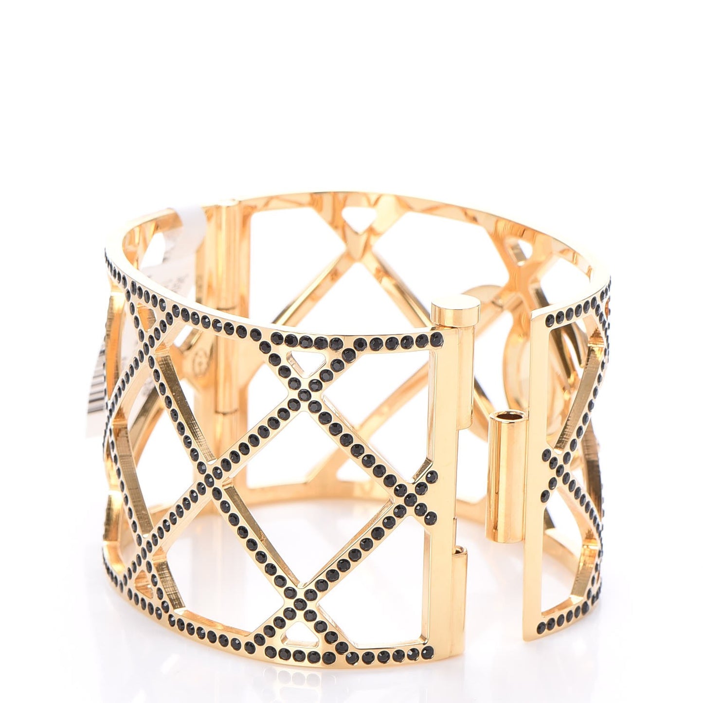 Crystal CC Cuff Black Gold