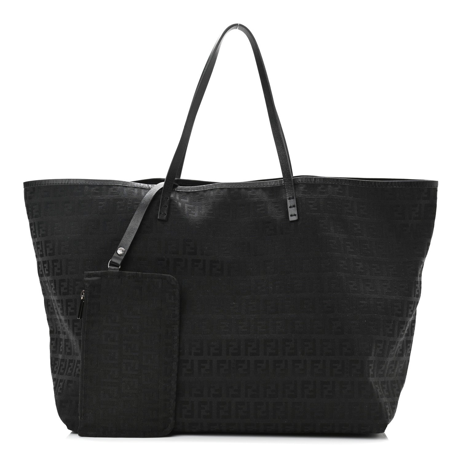 Fendi Zucchino Shopping Tote Black 2 of 16