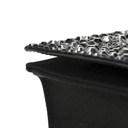 Dolce & Gabbana Satin Crystal DG Logo Flap Crossbody Bag Black 10 of 11