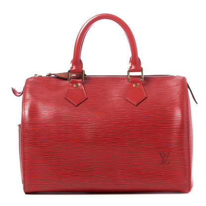 Louis Vuitton Epi Speedy 25 Castillan Red 1 of 9