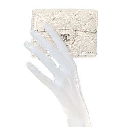 Chanel Caviar Quilted Small Flap Wallet White 2 of 10