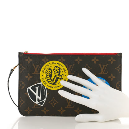 Louis Vuitton Monogram World Tour Neverfull MM GM Pochette 2 of 8