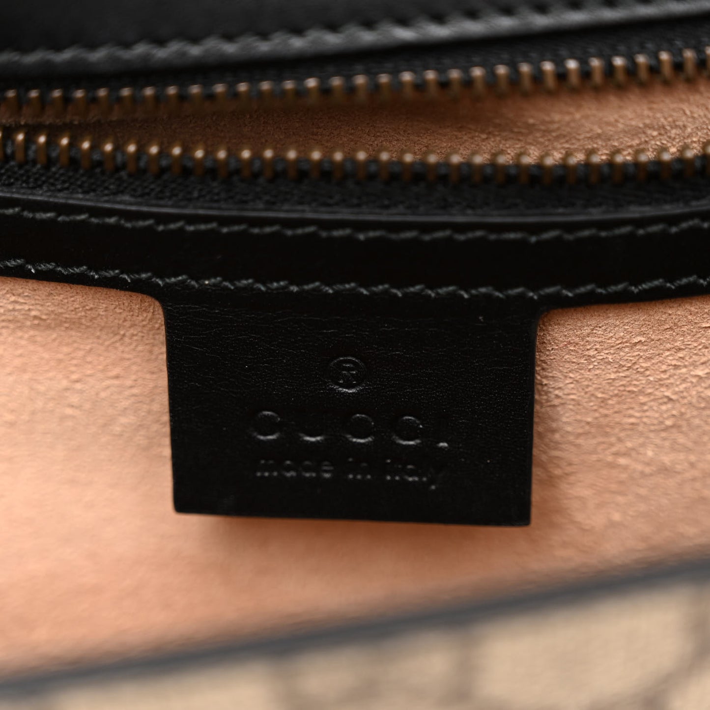 Nappa GG Supreme Monogram Medium Osiride Top Handle Bag Black Oro Vecchio Beige Ebony