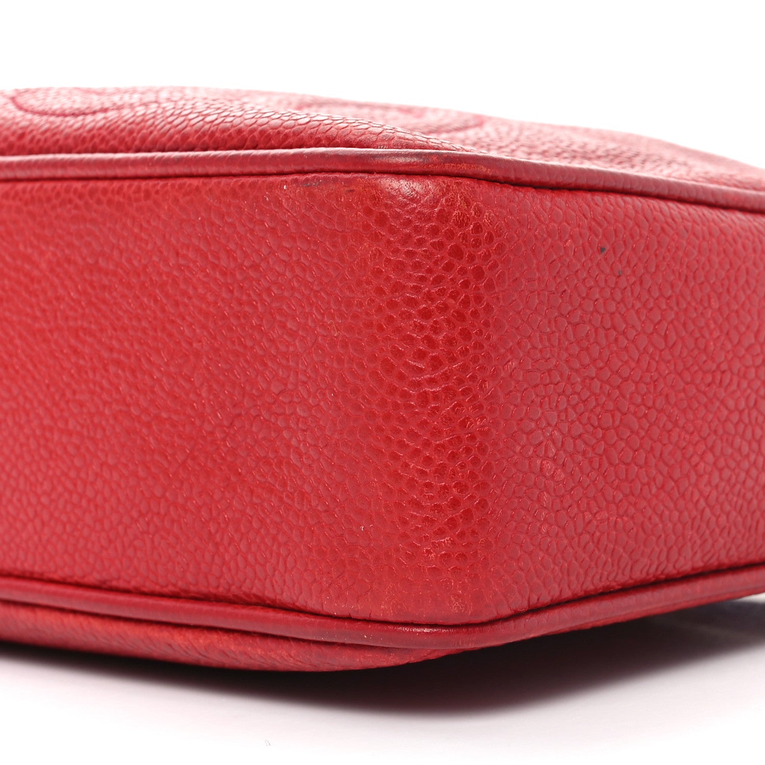 Chanel Caviar CC Stitched Camera Case Red 11 of 11