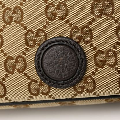 Gucci Monogram Flap Messenger Bag Beige Dark Brown 11 of 11