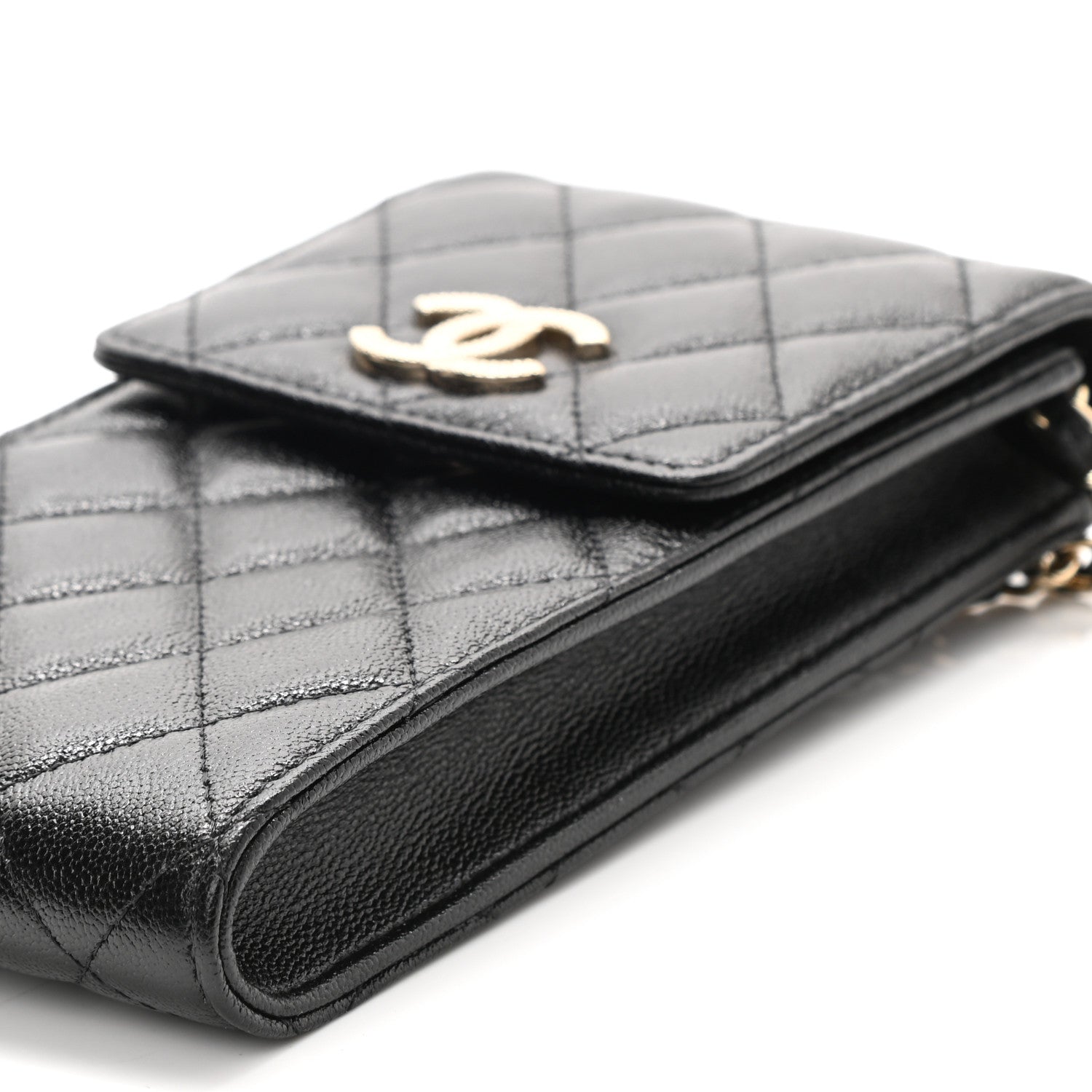 Chanel Caviar Quilted Classic Phone Holder Black 10 of 11
