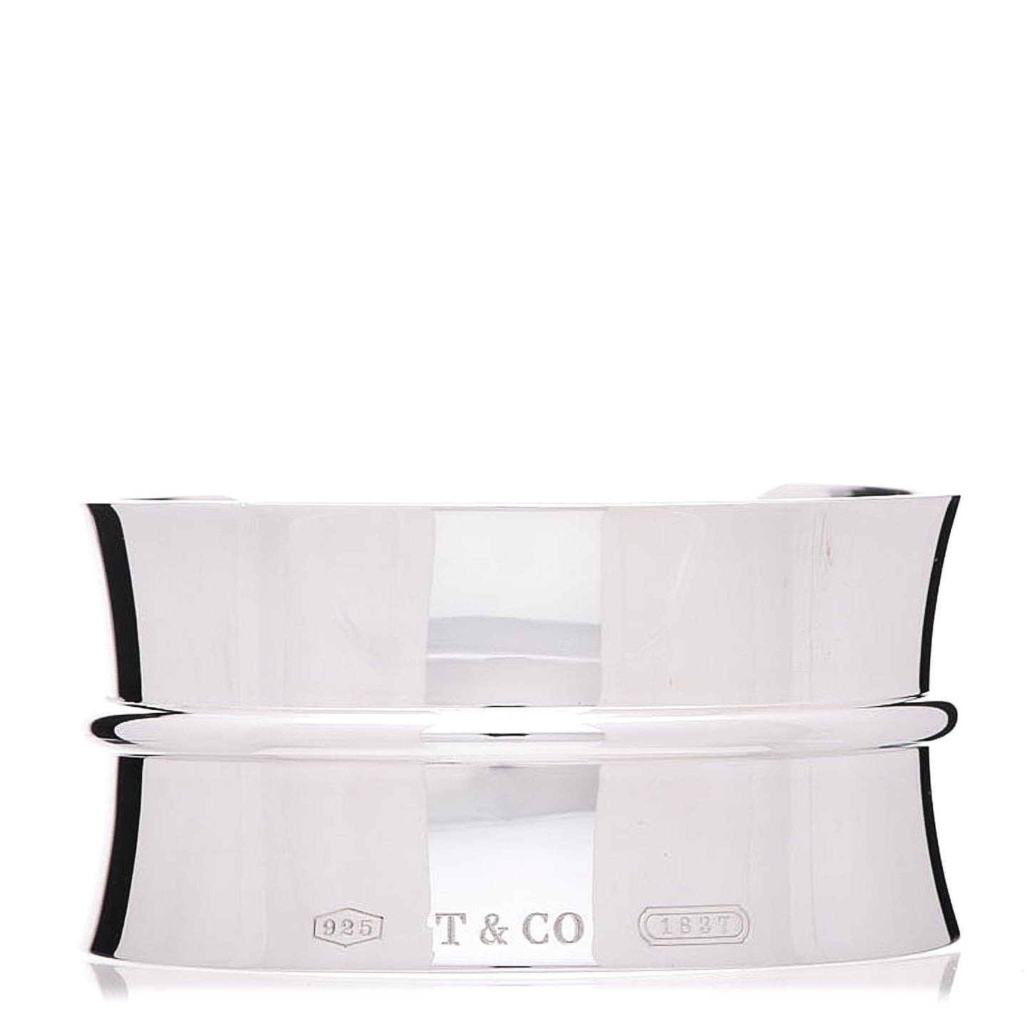 Sterling Silver Wide 1837 Cuff Bracelet