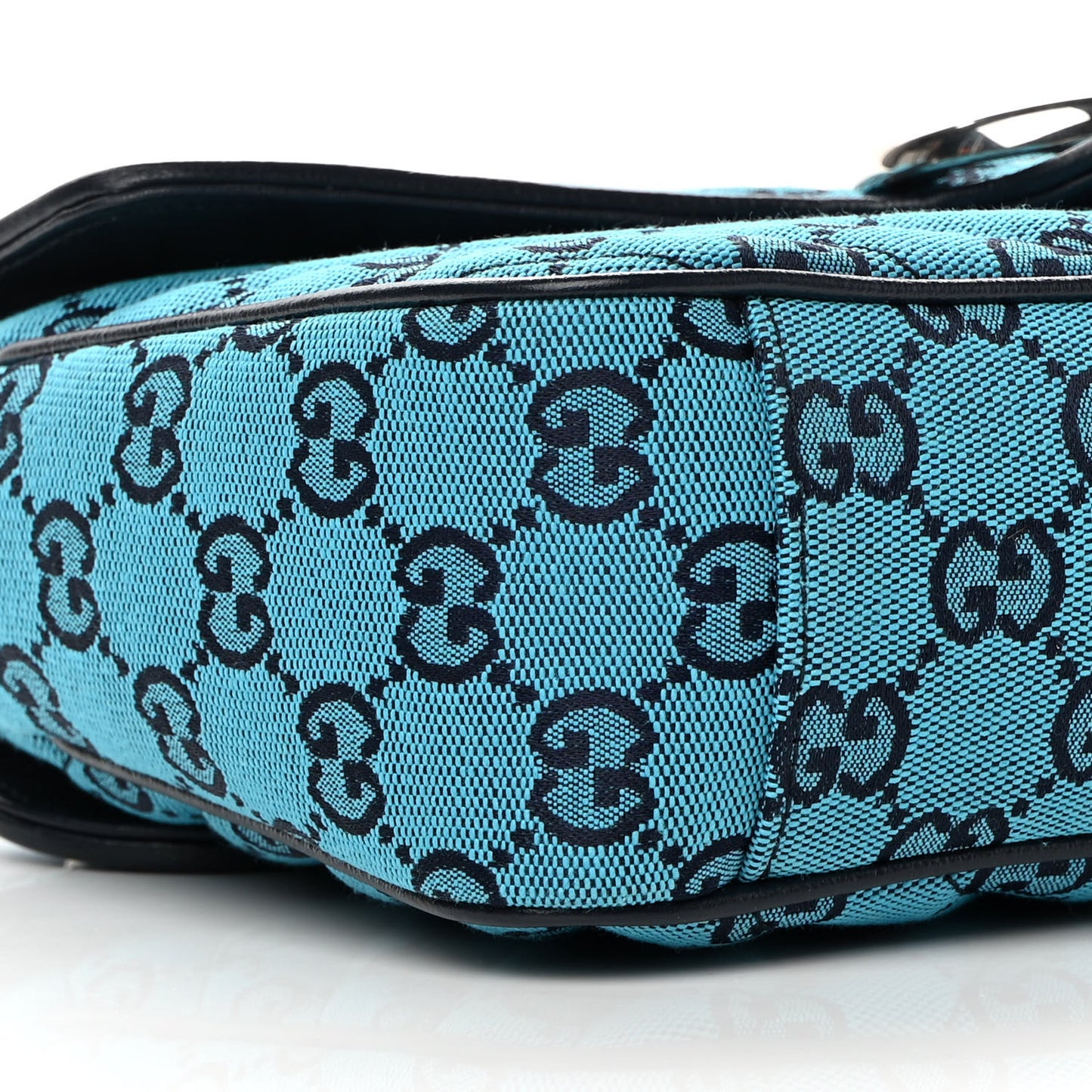 Monogram Multicolor Matelasse Diagonal Small GG Marmont Shoulder Bag Light Blue
