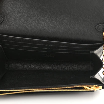 Louis Vuitton Empreinte Vavin Chain Wallet Black 5 of 14