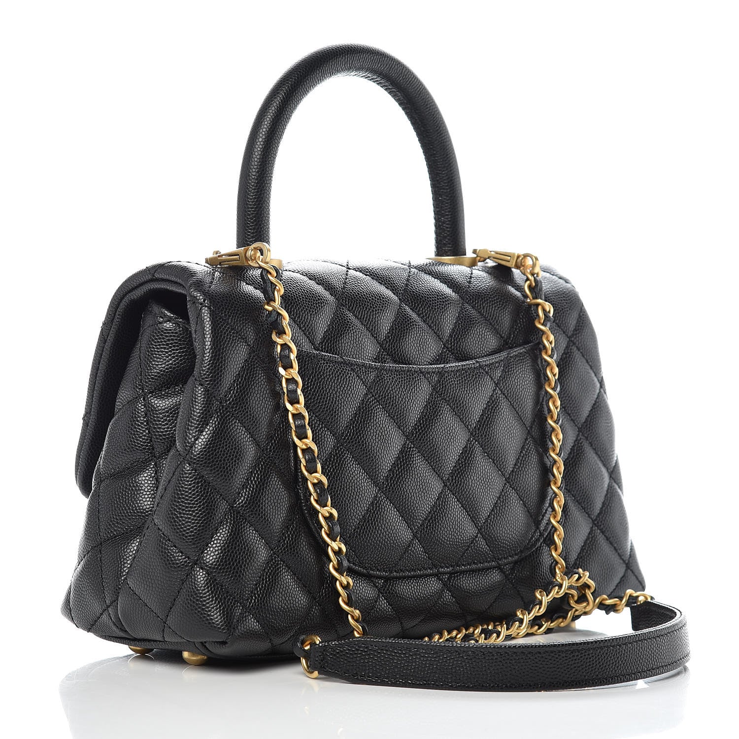 Chanel Caviar Quilted Mini Coco Handle Flap Black 3 of 10