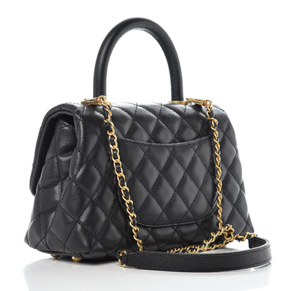 Chanel Caviar Quilted Mini Coco Handle Flap Black 3 of 10