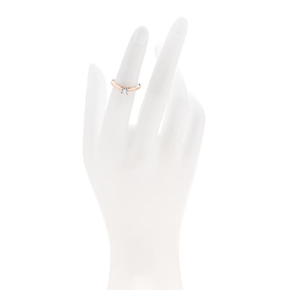 Cartier 18K Pink Gold Diamond .40ct 1895 Solitaire Engagement Ring 48 4.5 2 of 6