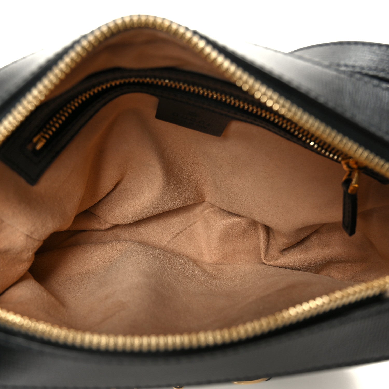 Gucci Textured Calfskin Small Horsebit 1955 Shoulder Bag Black 5 of 13