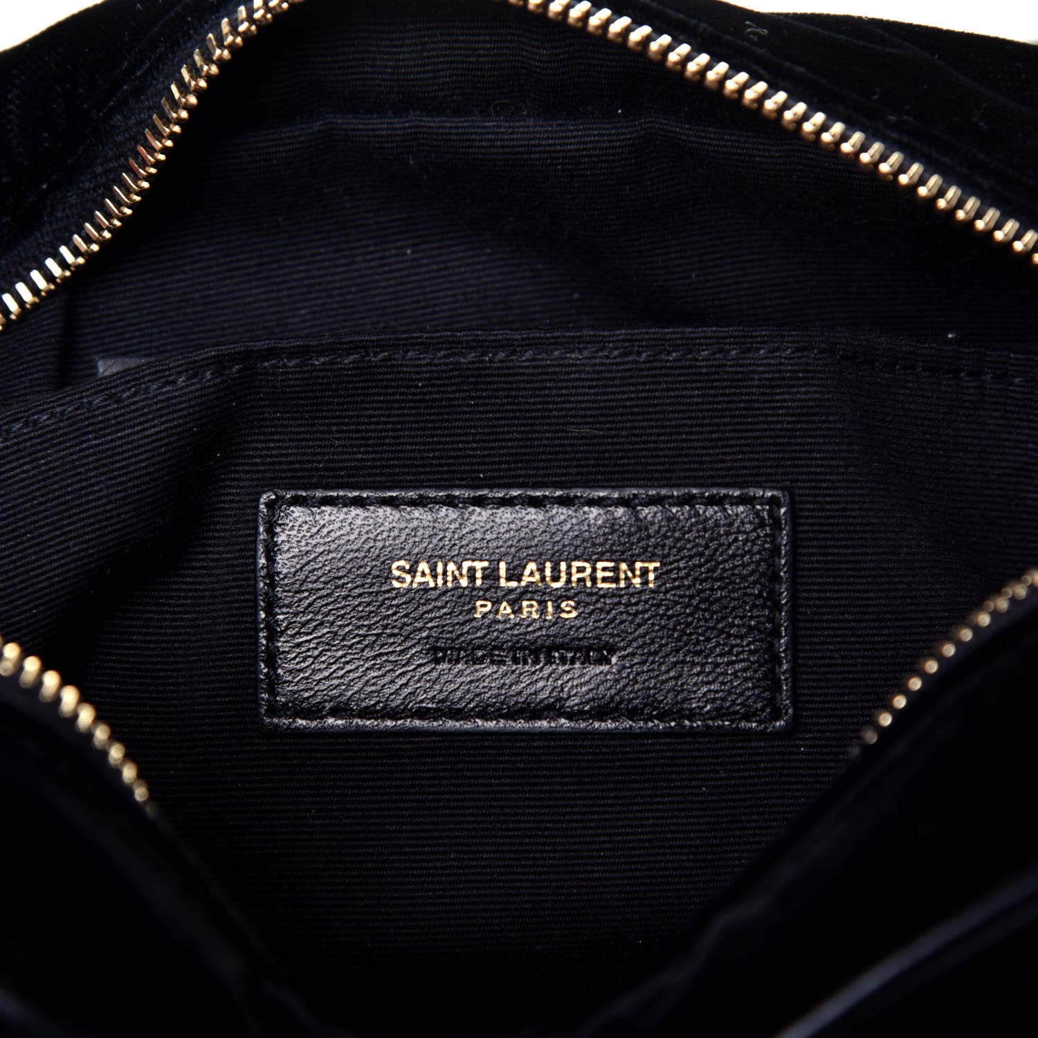 Saint Laurent Velour Matelasse Monogram Lou Belt Bag Black 6 of 9