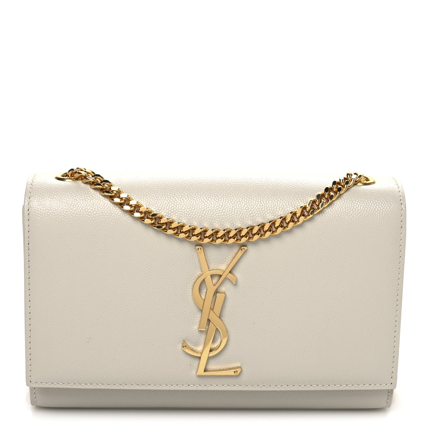 Grain De Poudre Small Classic Monogram Kate Satchel Crema Soft