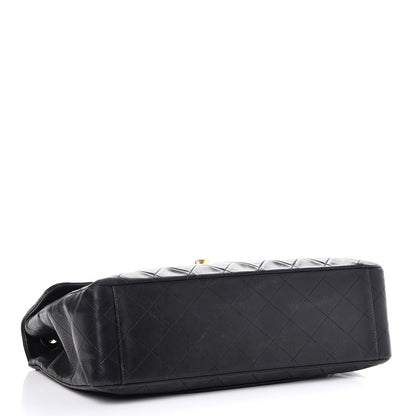 Chanel Lambskin Quilted XL Jumbo Single Flap Black 5 of 13