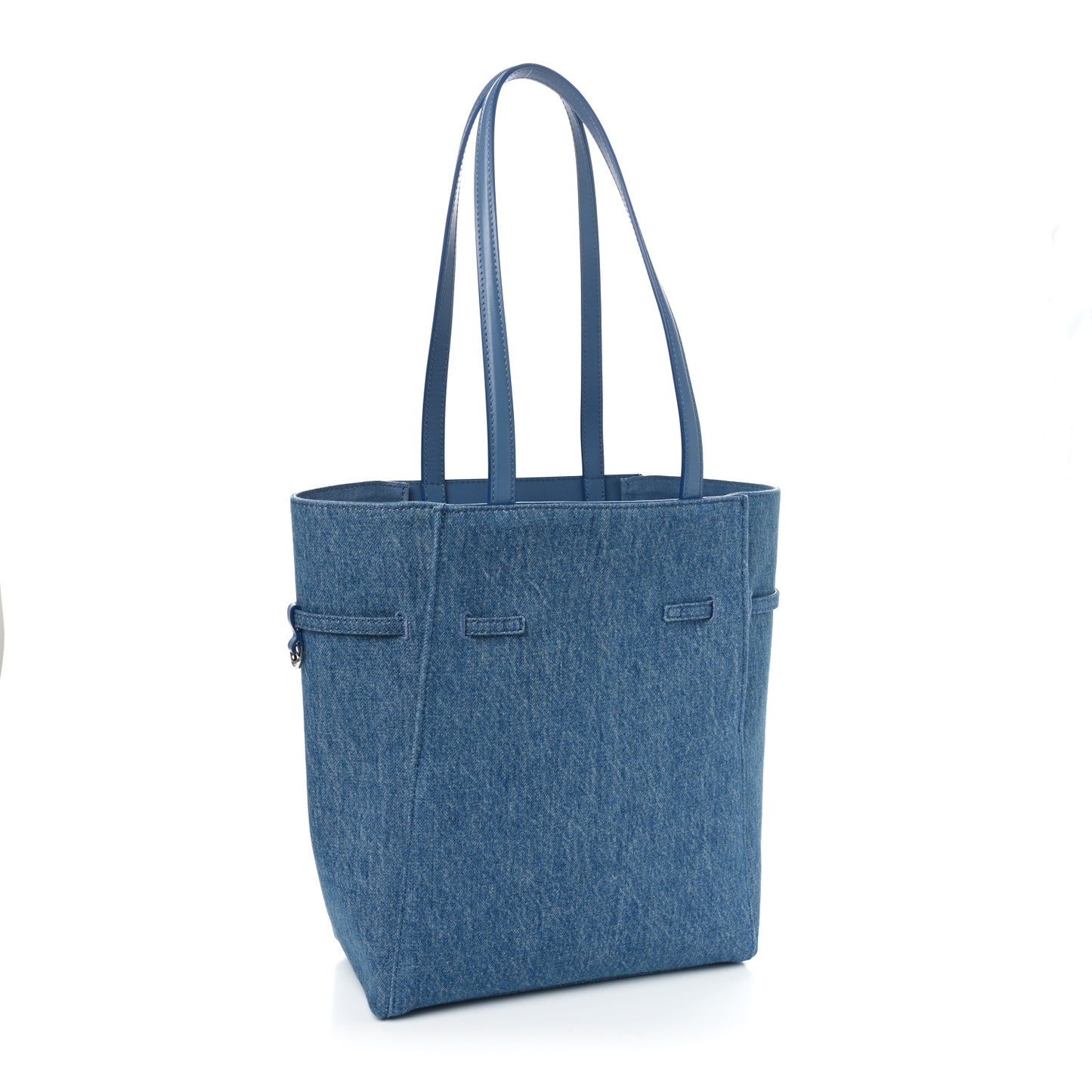 Denim Small Voyou Small North South Tote Medium Blue