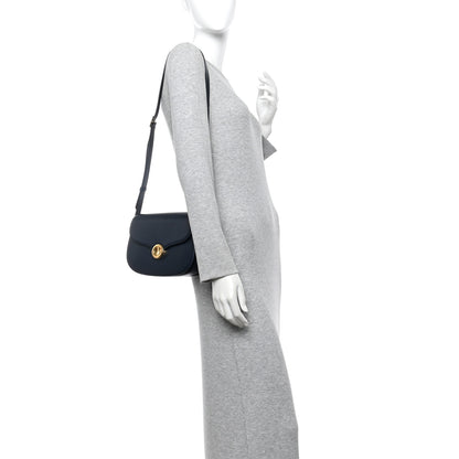 Loro Piana Smooth Calfskin Small Ghiera Bag Navy 2 of 9