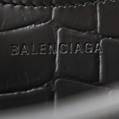 Balenciaga Semi Shiny Calfskin Crocodile Embossed Neo Classic Black Hardware S City Black Black 6 of 12