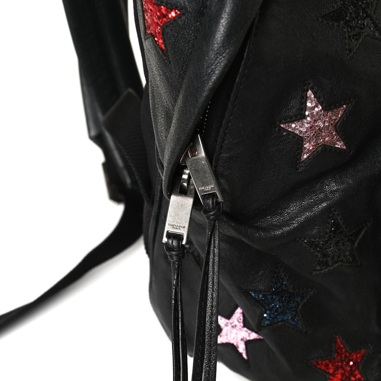 Saint Laurent Lambskin Star Applique Mini City California Backpack Black 29 of 30