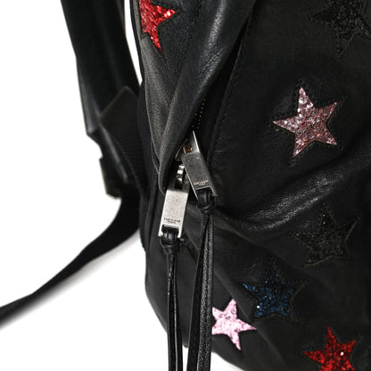 Saint Laurent Lambskin Star Applique Mini City California Backpack Black 29 of 30