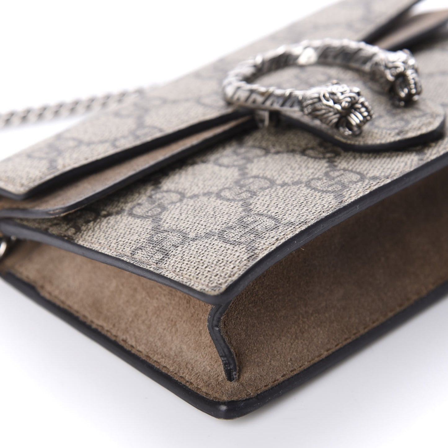 GG Supreme Monogram Super Mini Dionysus Shoulder Bag Taupe