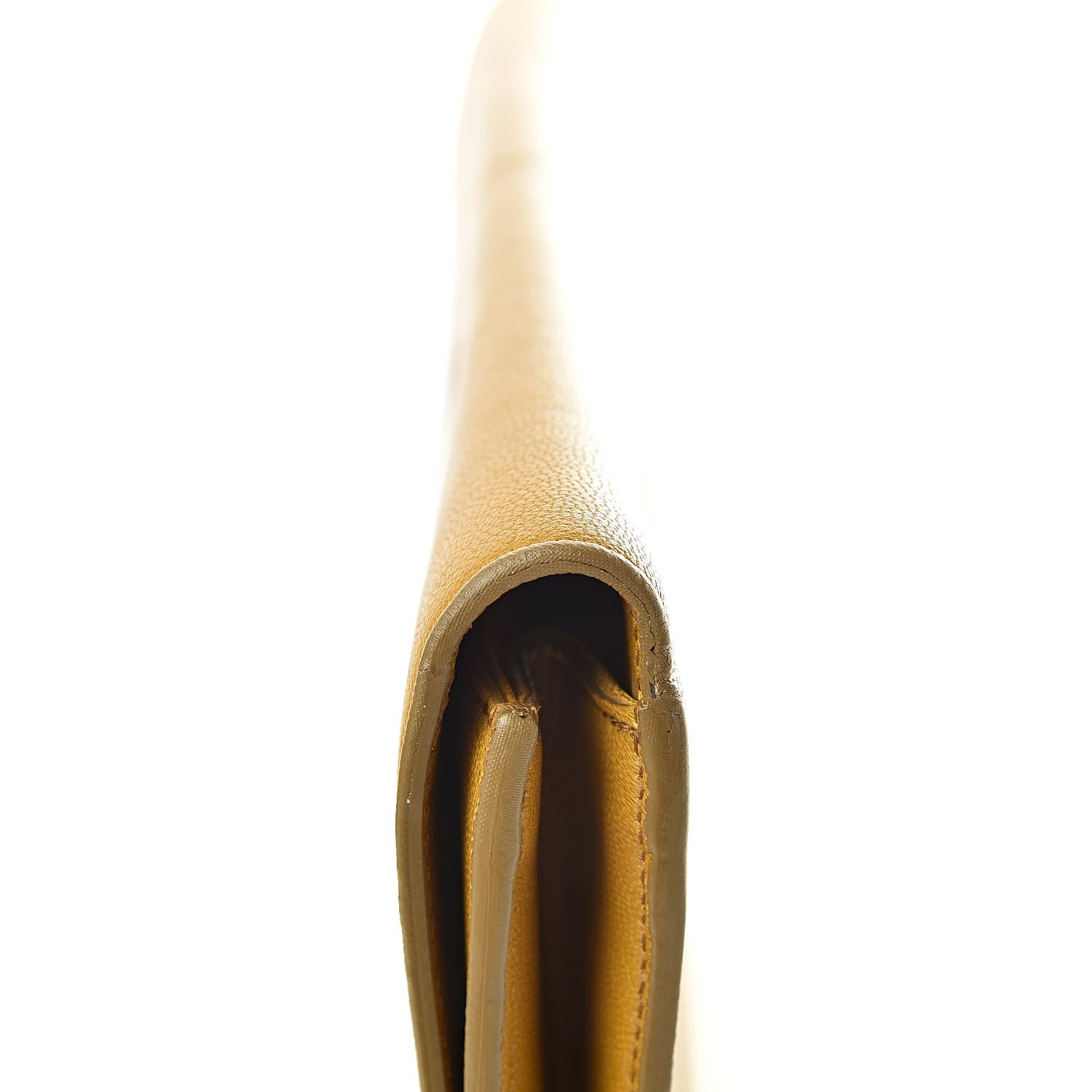 Saint Laurent Goatskin Large Belle de Jour Clutch Saffron 12 of 15