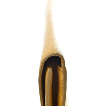 Saint Laurent Goatskin Large Belle de Jour Clutch Saffron 12 of 15