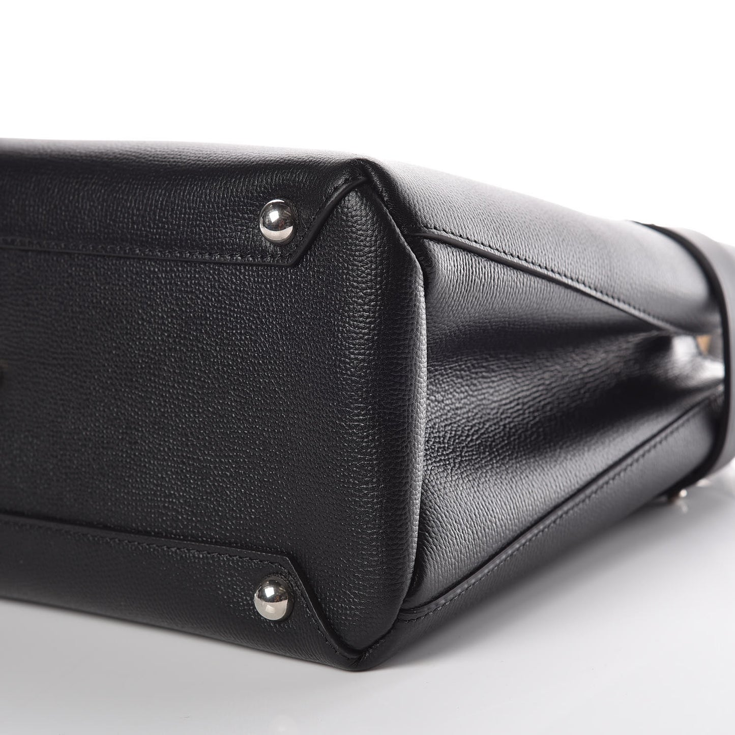 Derby Calfskin Medium Banner Tote Black