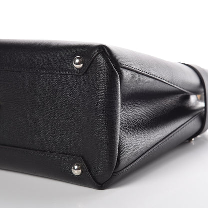 Burberry Derby Calfskin Medium Banner Tote Black 12 of 12