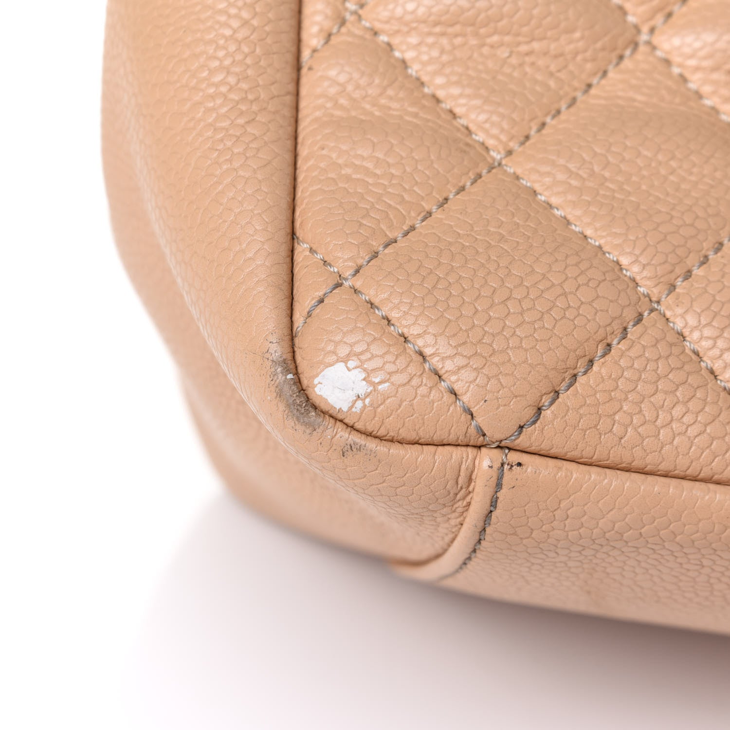 Chanel Caviar Quilted Grand Shopping Tote GST Beige Clair 10 of 11