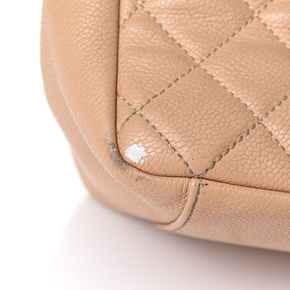 Chanel Caviar Quilted Grand Shopping Tote GST Beige Clair 10 of 11