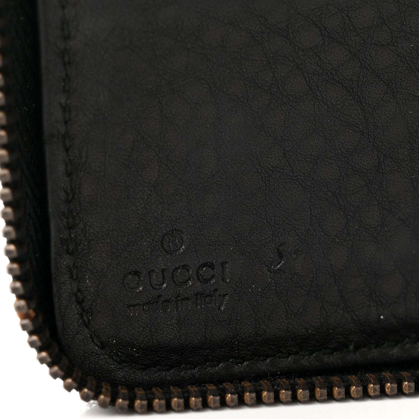 Calfskin 1973 Zip Around Wallet Black