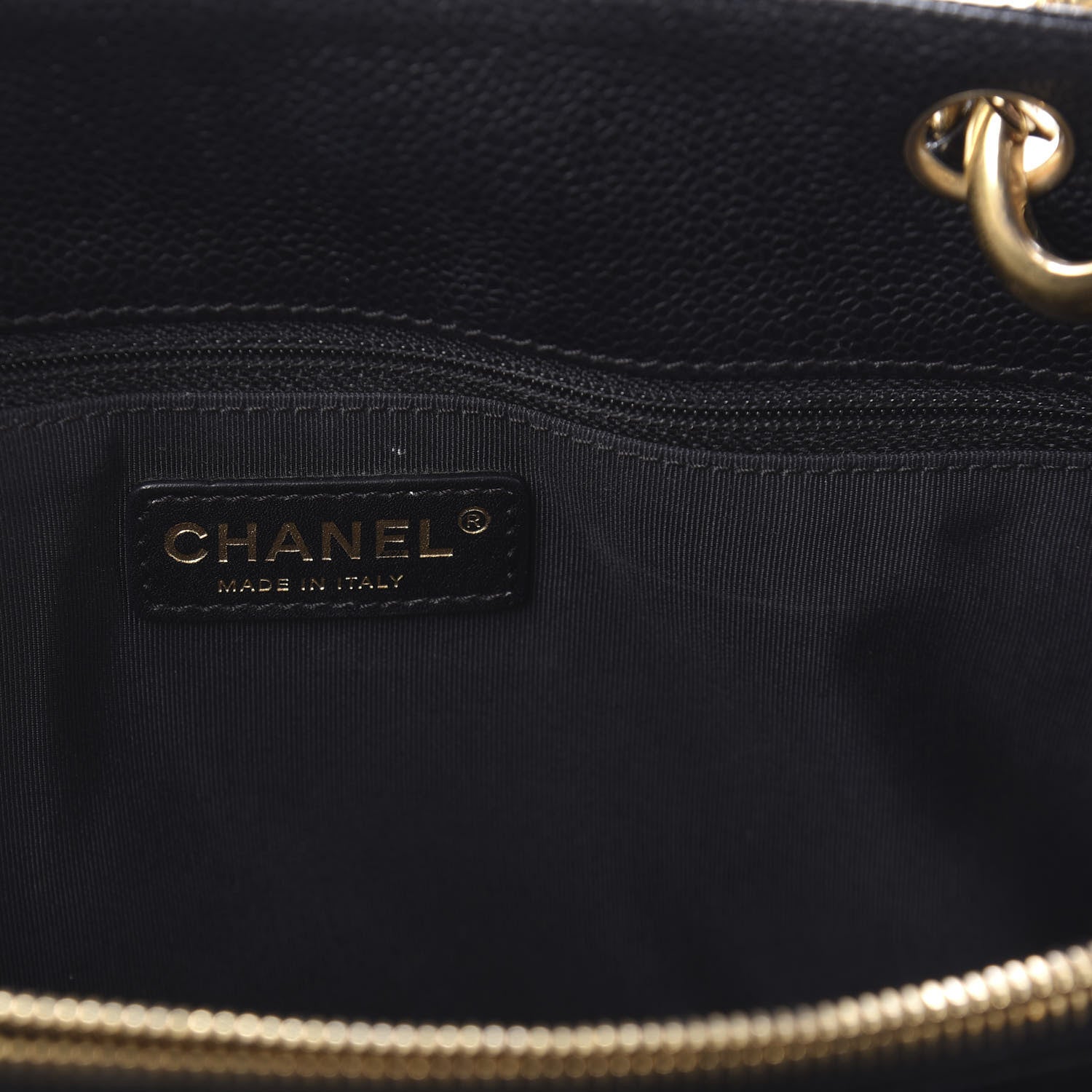 Chanel Caviar Quilted Grand Shopping Tote GST Black 9 of 11