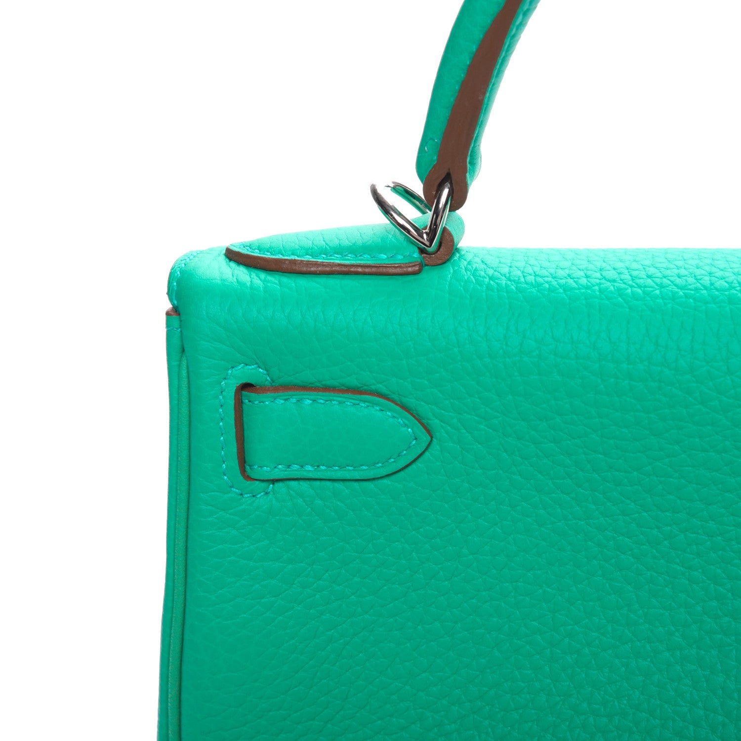 Hermes Taurillon Clemence Kelly Retourne 28 Menthe 9 of 28