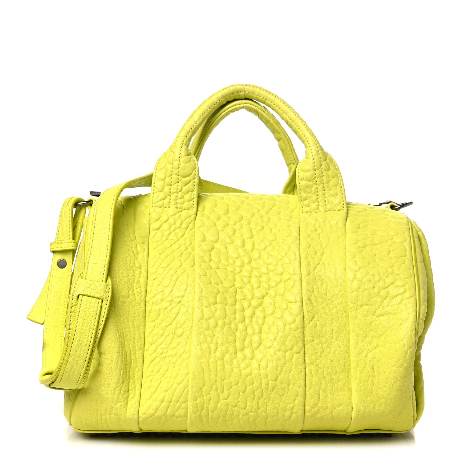 Alexander Wang Pebbled Lambskin Rocco Acid Black Nickel Hardware 1 of 9