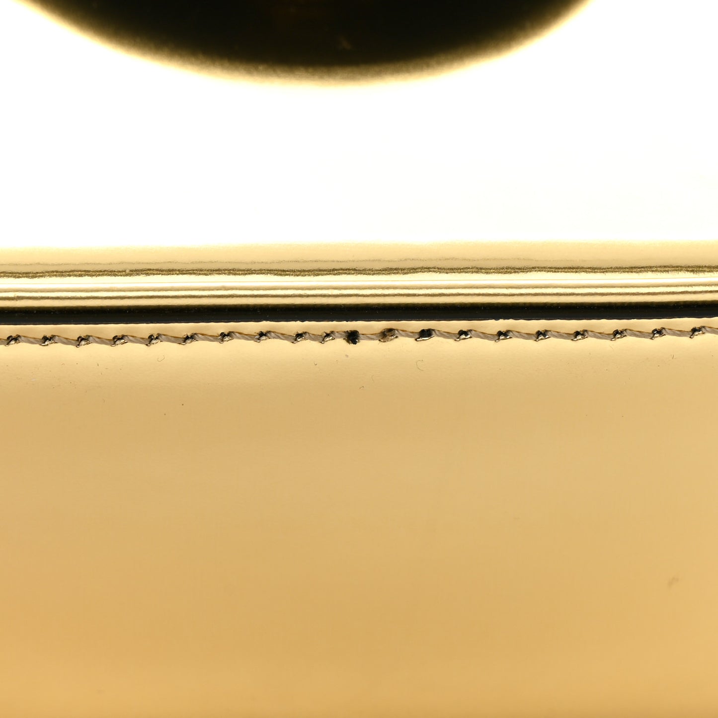 Metallic Calfskin Mini La Medusa Bag Gold
