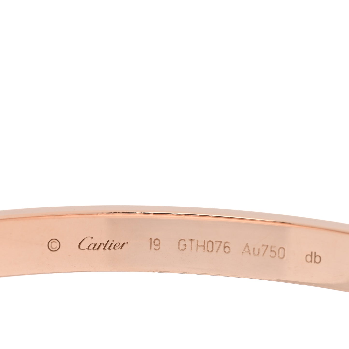 18K Pink Gold LOVE Bracelet 19