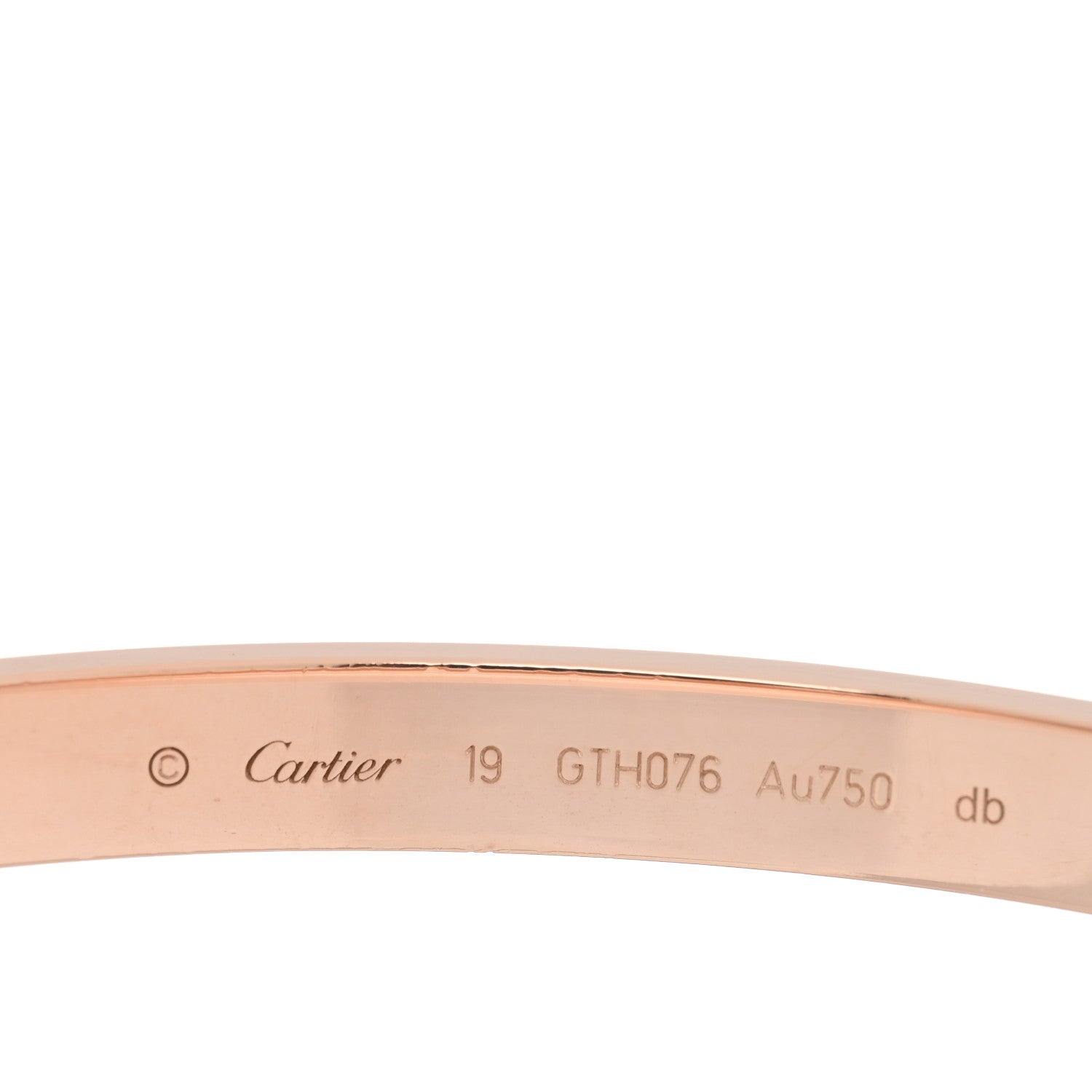 Cartier 18K Pink Gold LOVE Bracelet 19 3 of 5