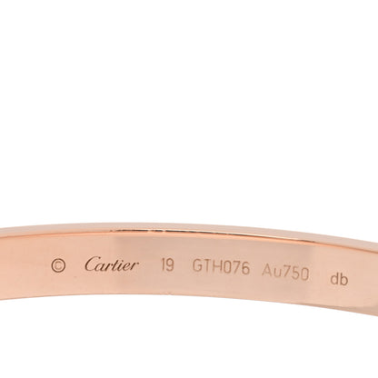 Cartier 18K Pink Gold LOVE Bracelet 19 3 of 5