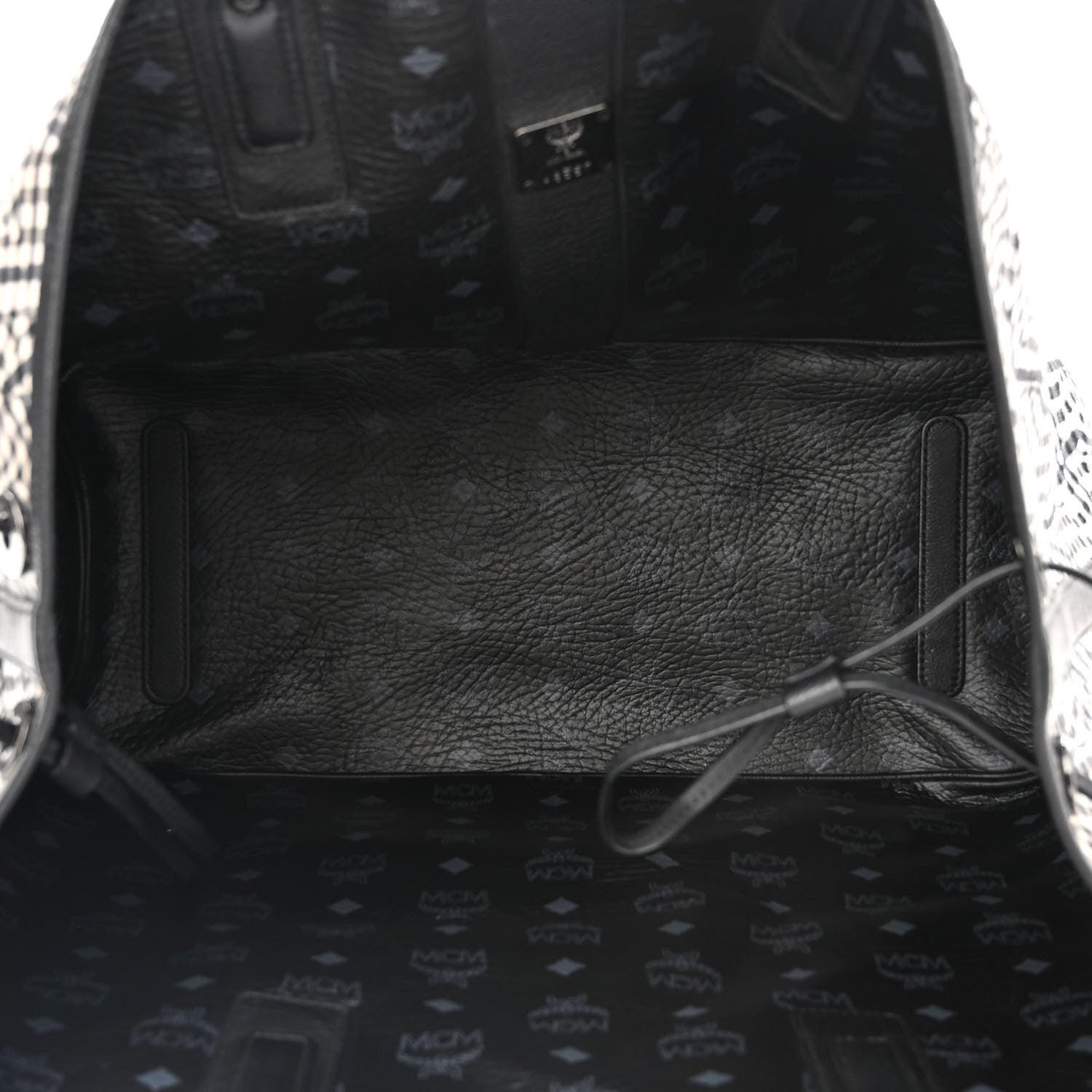 MCM Visetos Large Liz Reversible Shopper Tote Black 13 of 18