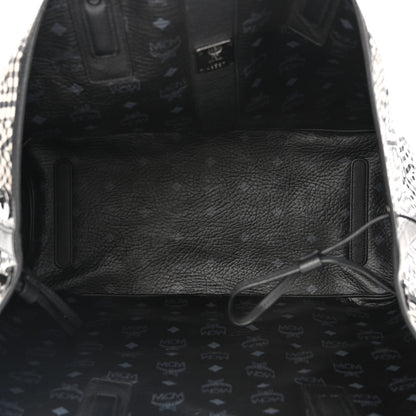 MCM Visetos Large Liz Reversible Shopper Tote Black 13 of 18
