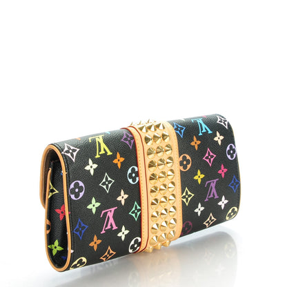 Louis Vuitton Monogram Multicolor Courtney Clutch Black 3 of 7